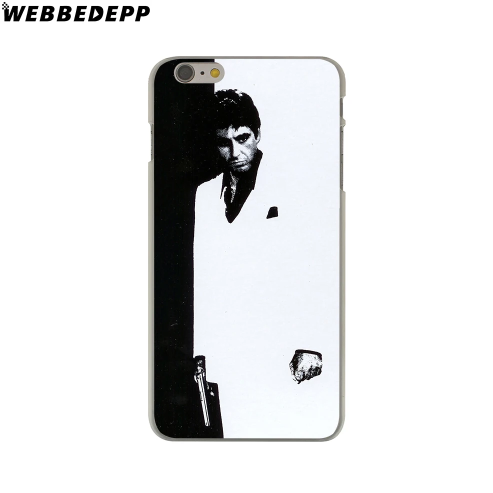 WEBBEDEPP Горячая Scarface Tony Монтана жесткий чехол для телефона для iPhone 4 4S 5C 5 5S SE 6 6S 7 8 Plus X XR XS 11 Pro Max задняя крышка