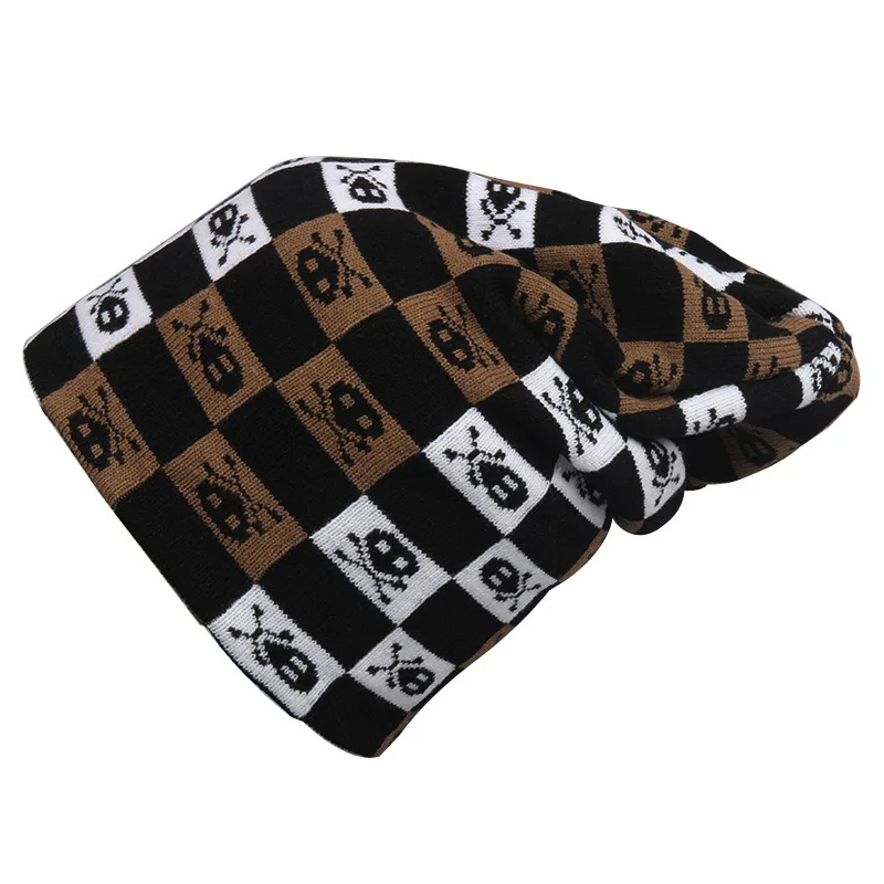 Мужская Вязаная Шапка бини в стиле панк рок|beanie cap|slouchy beaniewinter hat |