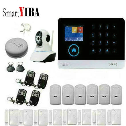 SmartYIBA wifi 3g домашняя охранная сигнализация с сенсорной клавиатурой Поддержка Android