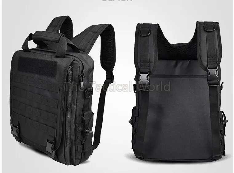 Охотничий 14 ''мужской тактический рюкзак для ноутбука Molle, походный рюкзак, походная сумка на плечо, черная армейская Военная страйкбольная сумка, аксессуары