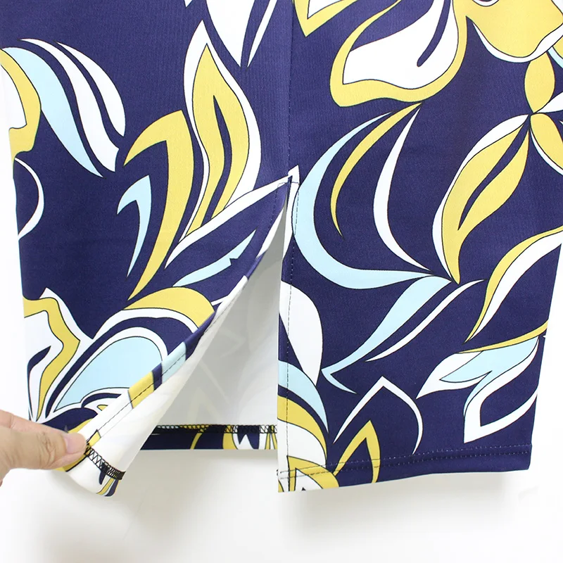 Женская юбка карандаш с цветочным принтом средней длины|saia feminina|skirt femalepencil midi skirt |