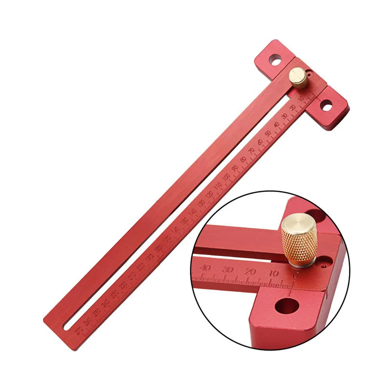 Горячая линейка из алюминиевого сплава Деревообработка T типа Scribe