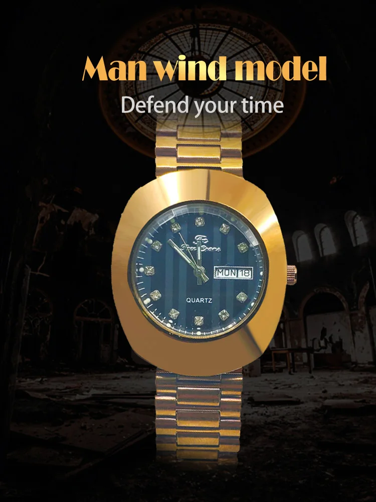 2019 модные мужские часы FreeCrane брендовые роскошные золотые деловые для мужчин и