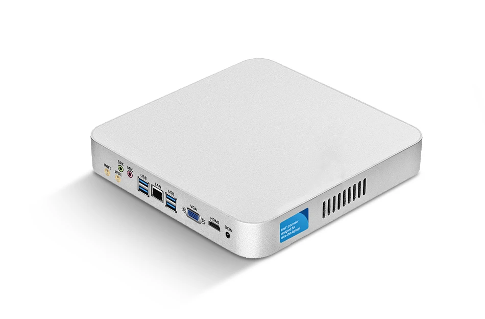 Четырехъядерный мини ПК Intel Celeron N3150 Windows 10 HTPC HDMI VGA 300M WiFi tv BOX HTPC Barebone мини настольный ПК безвентиляторная коробка ПК