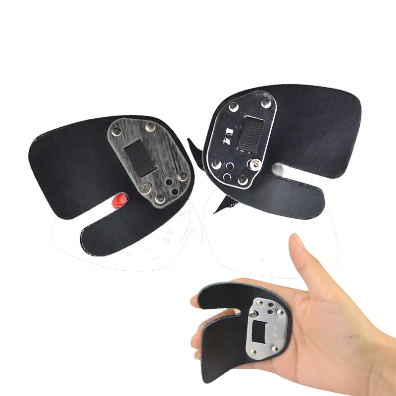 

1pc Archery Finger Guard left/Right Hand Protection Cow Leather Finger Guard