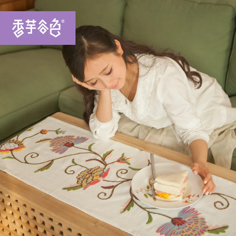 С китайской вышивкой ручной работы настольная дорожка s для свадьбы Национальный