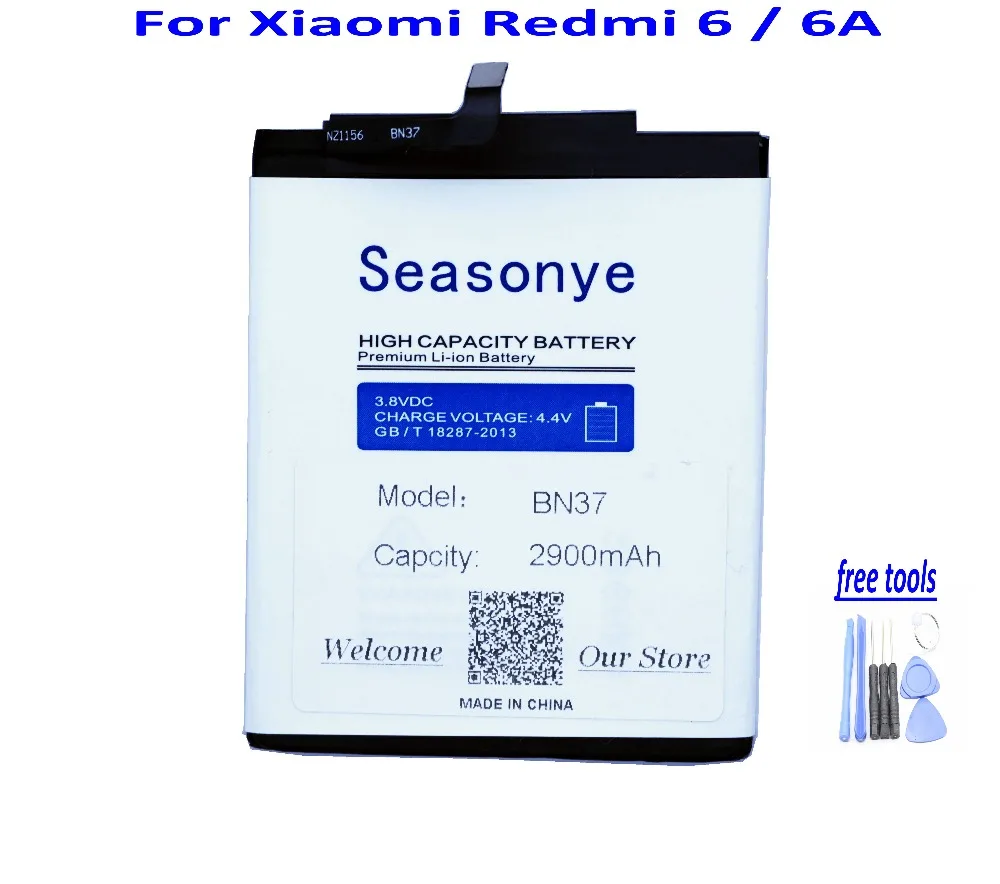 Seasonye 1x для Xiaomi BN37/BN 37 2900 мАч/3000 мАч литий полимерный аккумулятор + отвертка