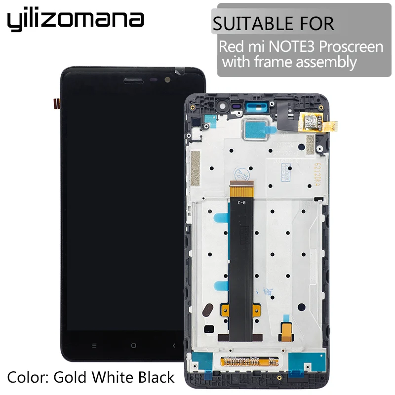 YILIZOMANA Original Replacement LCD Display+Digitizer Touch Screen Assembly with Frame For Xiaomi Redmi Hongmi Note 3 Pro+Tools | Мобильные