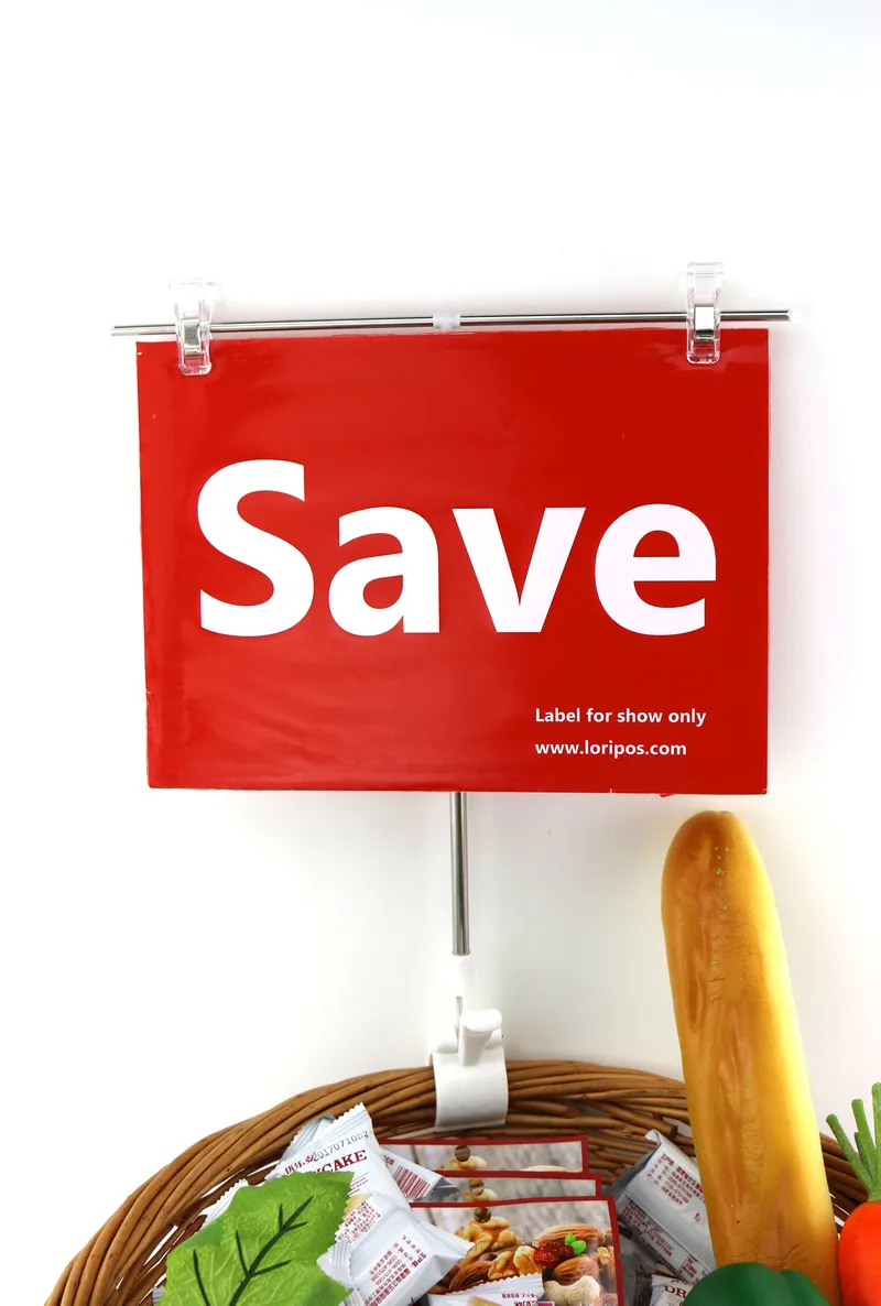 

POP promotion banner holder stand desk sign advertising poster clips table Signage Rack poster clip label holder Clamp Snap