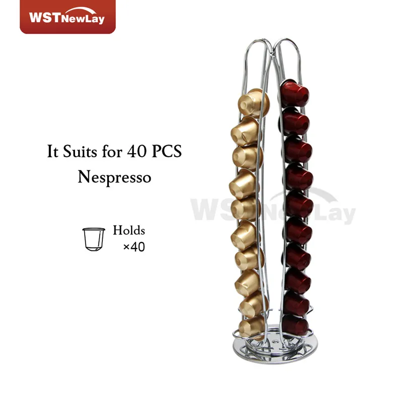 Оранжевый Кофейная капсула с держателем для капсул Nespresso, вращающаяся стойка, кофейная стойка для капсул, капсулы для хранения, полки, организация - Цвет: Оранжевый