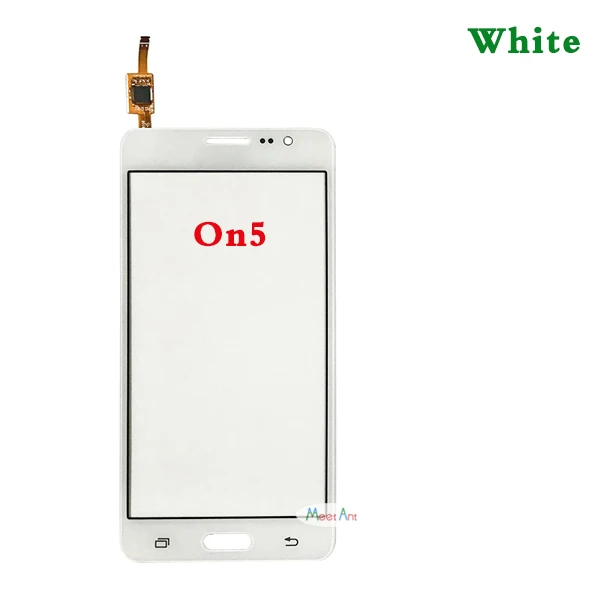 On5 White No Tool Для samsung Galaxy On5 G5500 G550 5," и On7 G6000 SM-G6000 5,5" сенсорный экран дигитайзер сенсор внешняя стеклянная панель объектива - Цвет: On5 White No Tool
