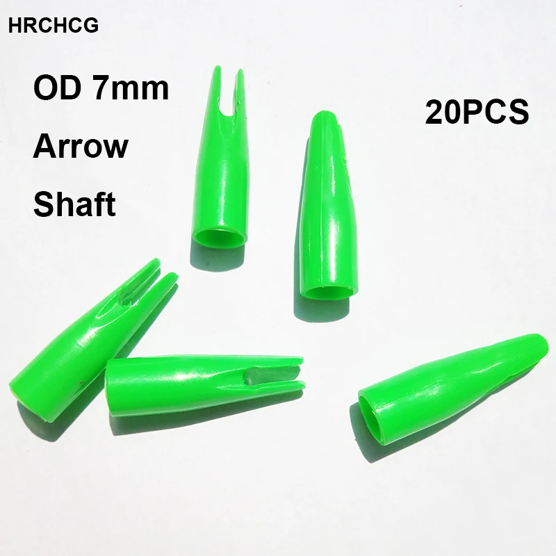 

20pcs/lot OD 7.0mm Arrow Nock Archery Carbon Fiberglass Arrow Nocks Plastic For Out Diameter 7.0mm Arrow Shaft Hunting Accessory