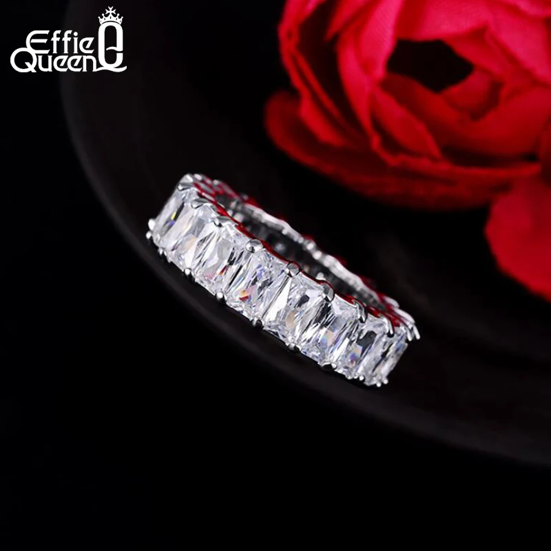 Effie Queen 2017 ювелирные изделия обручальное кольцо прозрачный цвет модное для женщин