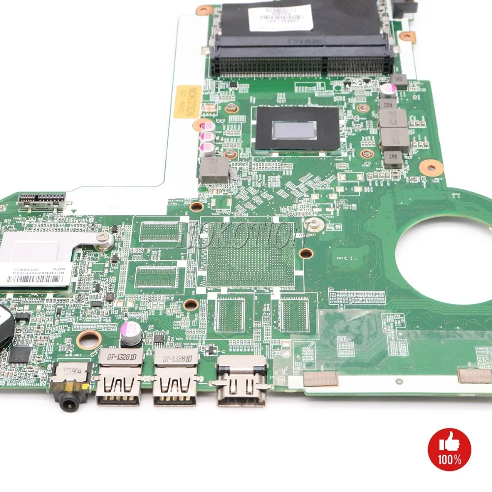 Материнская плата NOKOTION 729843 501 001 DAR62CMB6A0 для ноутбука hp Pavilion 15 17 E SR0N2 I3 3110M Бортовая