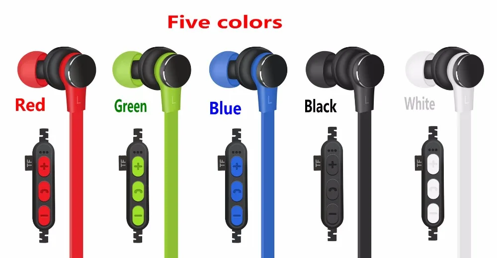 Bluetooth наушники Беспроводной Спорт гарнитуры стерео сабвуфер удобные вкладыши