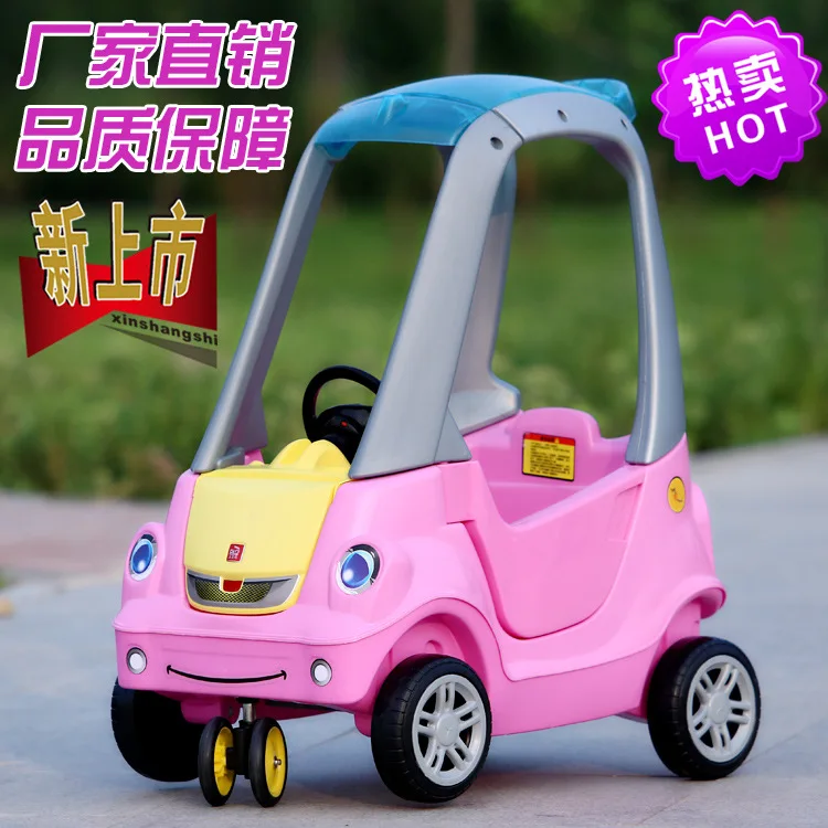 pink Многофункциональная четырехфункциональная детская коляска на колесах такси твист помощь автомобиль с музыкой ребенок помогает ходункам детские игрушки для катания - Цвет: pink