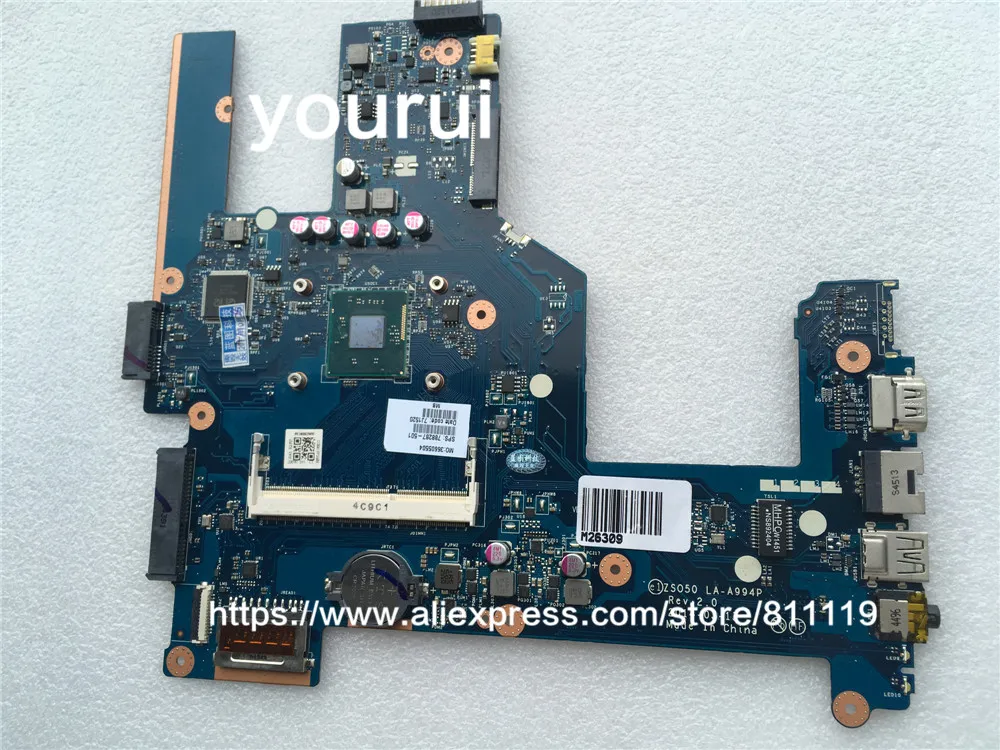 Ноутбук yourui 788287 501 001 для материнской платы Hp 15 R 15T S ZSO50 LA A994P DDR3 N3540 CPU|laptop laptop|laptop