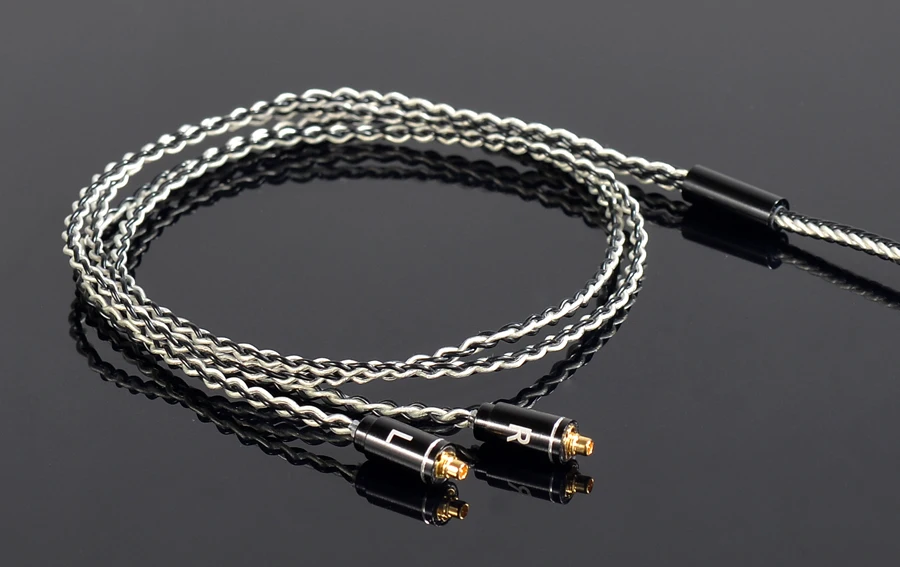 Musicmaker TONEKING индивидуальный заказ DIY MMCX/2Pin Интерфейс 3,5 мм 8-ядерный посеребренный кабель Применение Для Shure SE846 SE535 SE525 UE900