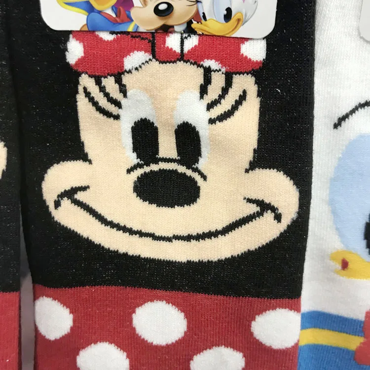 Disney женские носки хлопковые носки милые носки с Микки Маусом Повседневные носки дикие сезоны