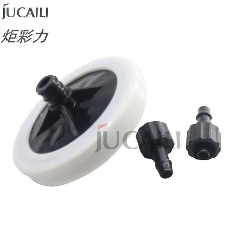 Jucaili-filtro de tinta de disco de inyección de tinta, para cabezal de impresión Spectra Konica, Gongzheng Zhongye, color negro y blanco, 10 Uds.