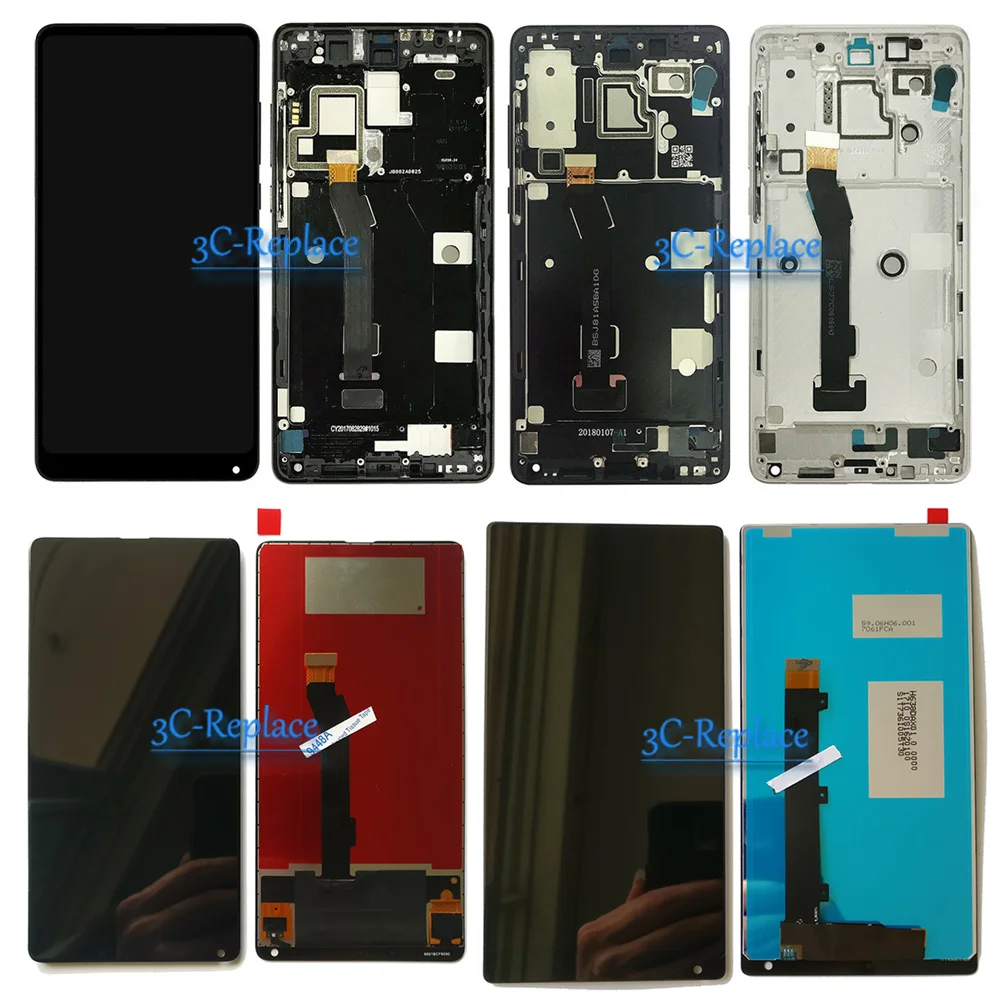 Тест белый/черный для Xiaomi mi x/mi x pro/mi x 2/mi x 2S ЖК-дисплей кодирующий преобразователь сенсорного экрана в сборе с рамкой