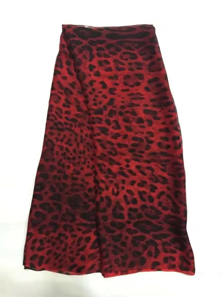 5 ярдов/шт Красивый Королевский синий и черный принт пятен шифоновая блузка