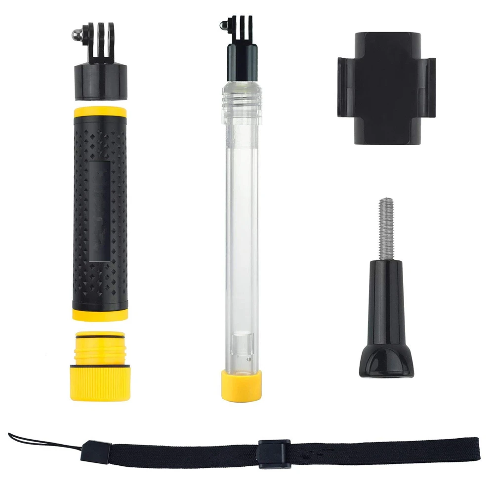Waterproof Monopod Tripod Extendable transparent Selfie Stick for xiaomi yi 4k II 2 /SJ4000 Gopro hero 5 6 | Электроника