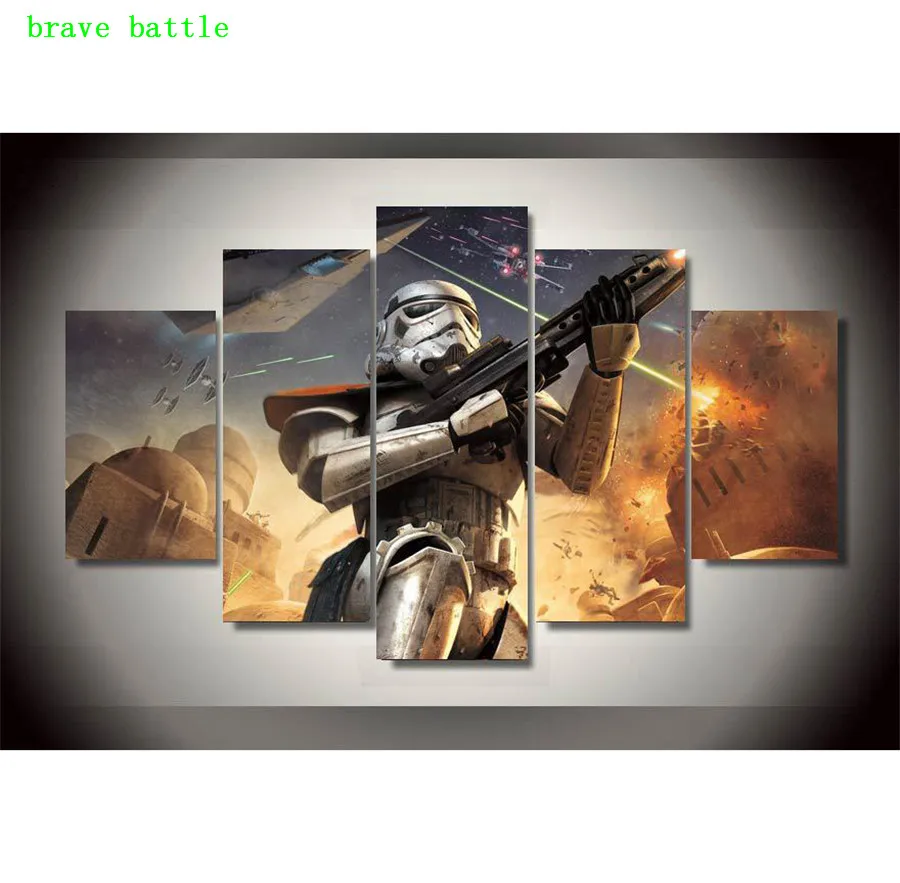 Звездные войны Battlefront 5 шт. холст картина печать гостиная домашний декор