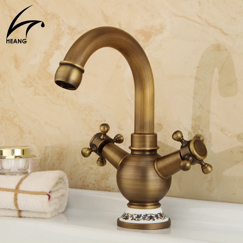

Bathroom Faucet Antique bronze finish Brass Basin Faucet Sink Faucet