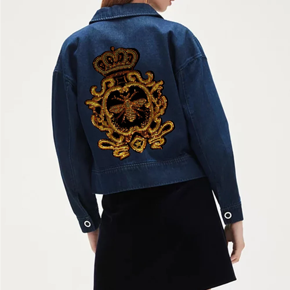 Нашивки с бисером 2 шт.|Заплатки| |