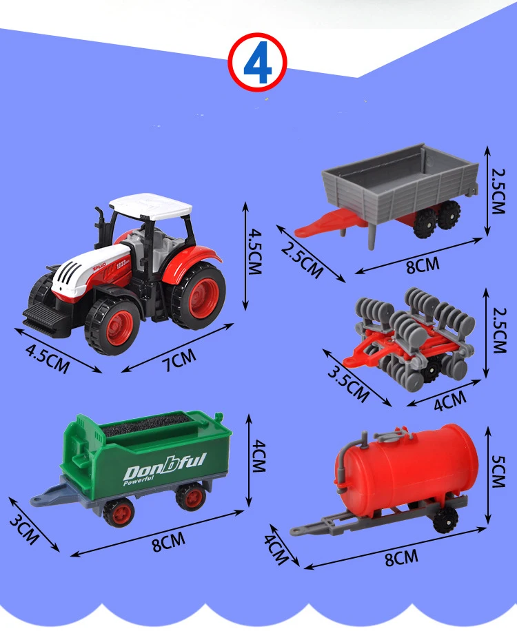 1: 72 пластик ABS фермерская модель автомобиля игрушка Зерноуборочные машины сельскохозяйственный трактор зернопогрузчик образовательная модель автомобиля игрушки для детей