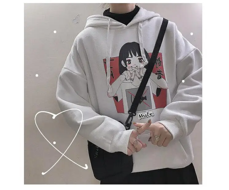 Г. модная Толстовка для женская одежда корейский Ulzzang Harajuku уличная с длинным рукавом толстовки с капюшоном Женский Топ