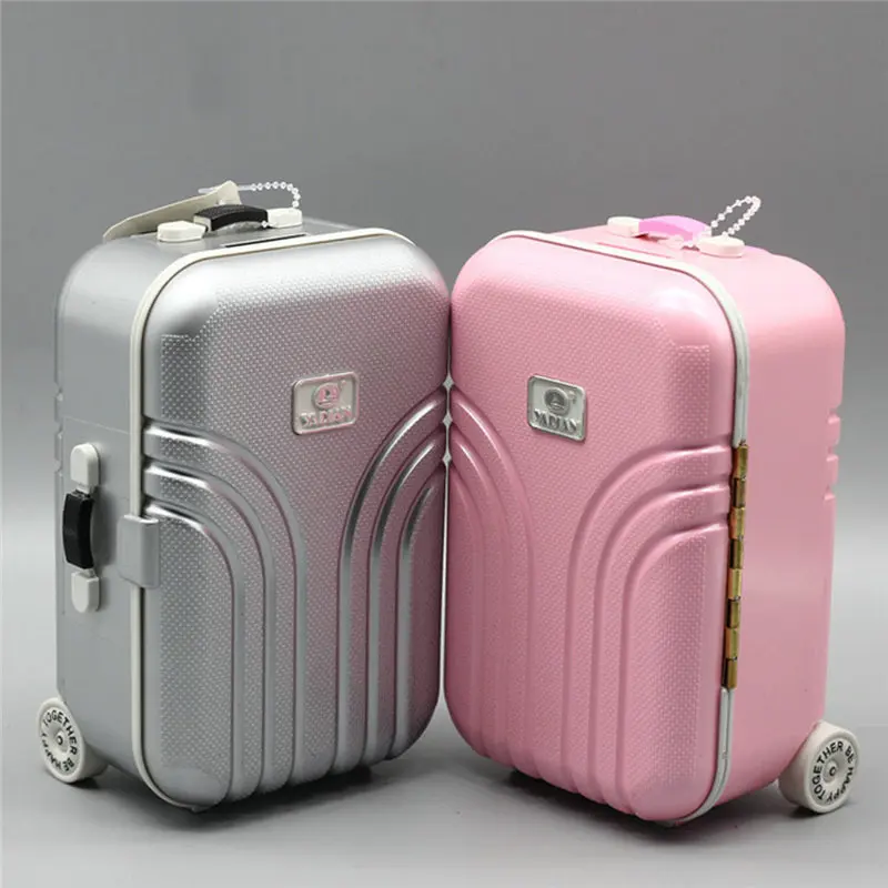 

Mini Plastic Draw-bar Frame for Dolls Suitcase Travel Case for Bjd Dolls Accessories Kids Toys for Children
