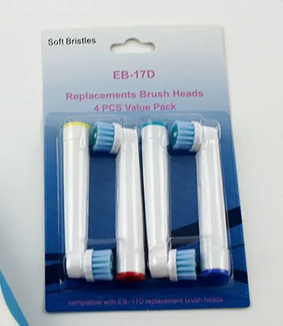 EB 17D 4 шт./упак. насадка для электрической зубной щетки Oral B электрическая зубная