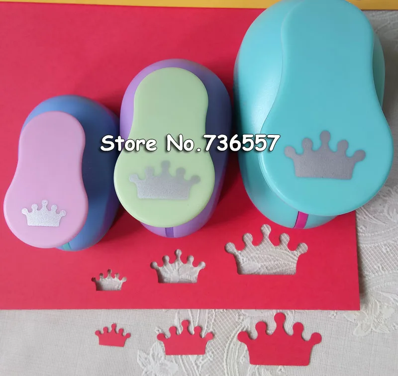 

3pcs(5.0cm,3.8cm,2.5cm) crown shape craft punch set Scrapbooking school Paper Puncher eva hole punch free shipping