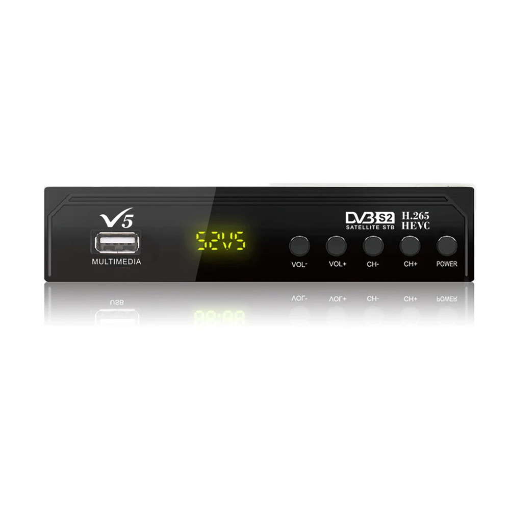 Цифра спутниковый телевизионный ресивер H.265 DVB-S2 цифрового ТВ компьютерной приставки к телевизору искатель антенн Интернет Youtube Biss vu декодер cs приемное устройство Wi-Fi, RJ45