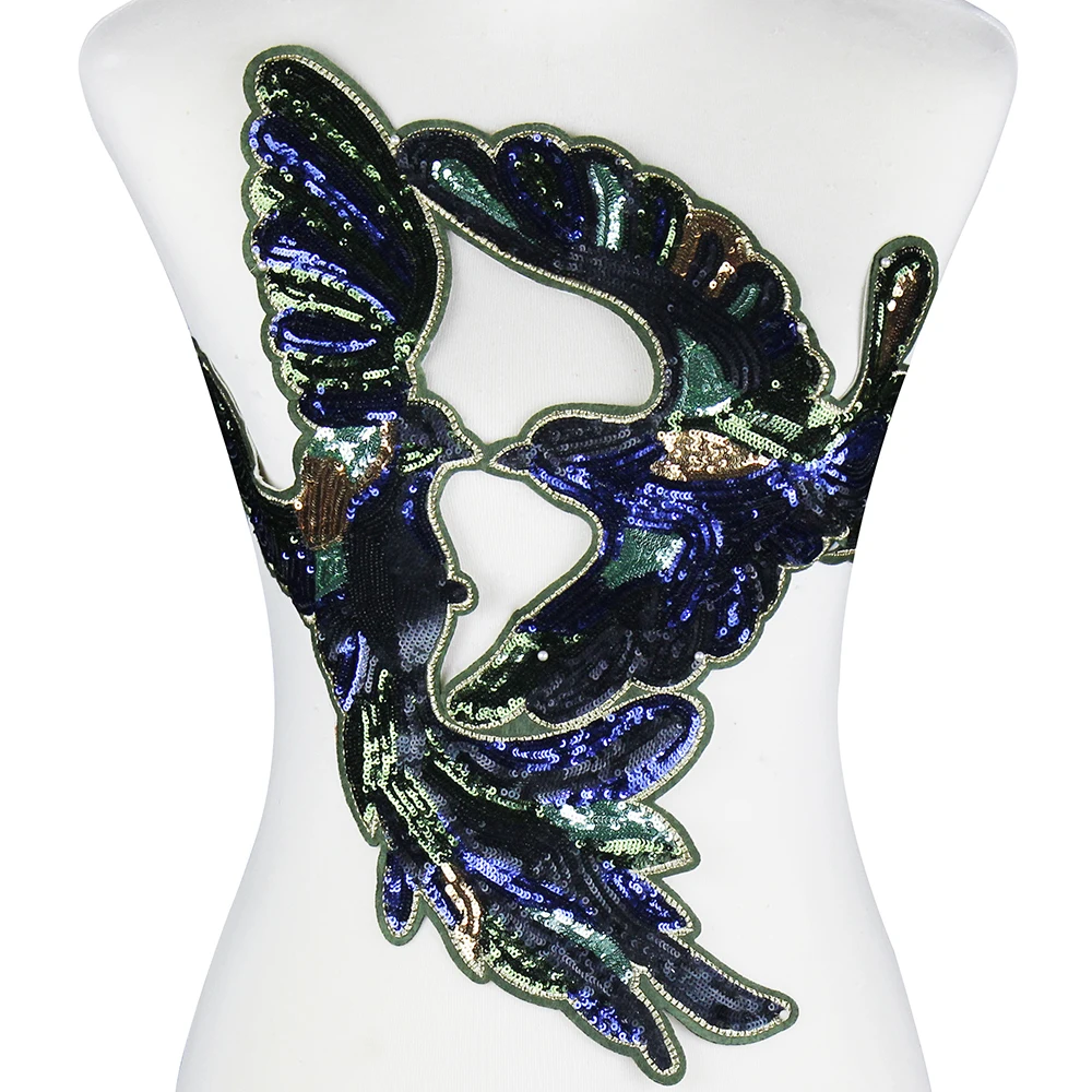 5 шт. большая блестка с вышитыми орлами и большими птицами аппликация блестками