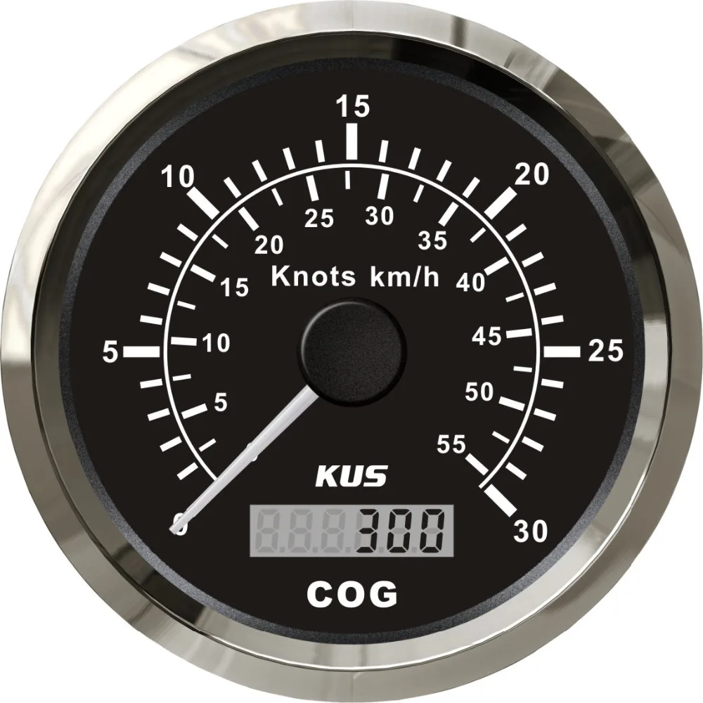 KUS 85 мм Лодка GPS измеритель скорости 0 30 узлов для яхт судов 12В 24В|gauge|gauge speedometergauges