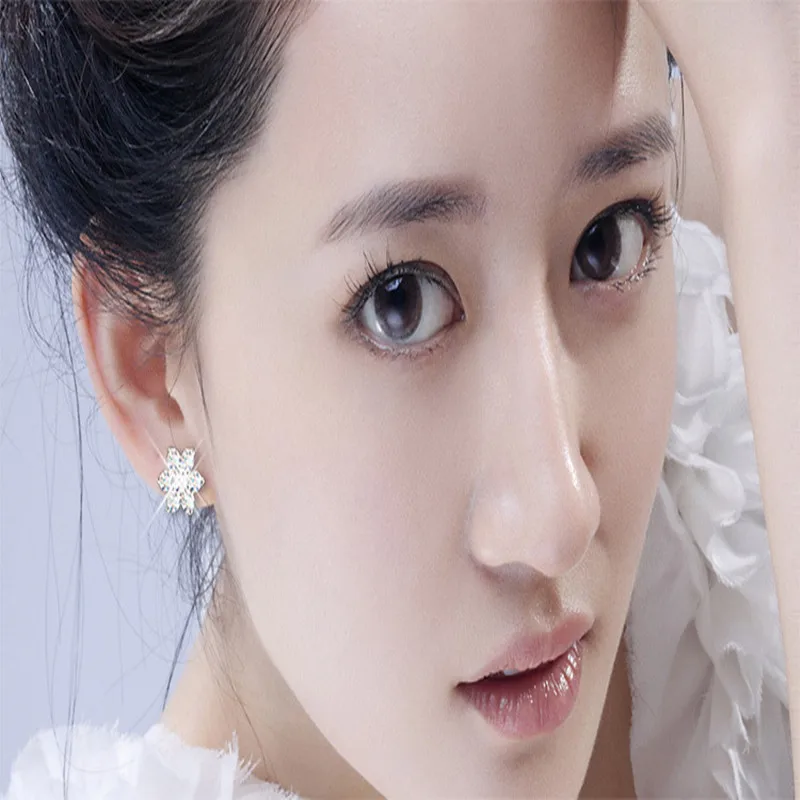 2014 Новые белые снежные чешуйчатые серьги из стерлингового серебра 925 пробы