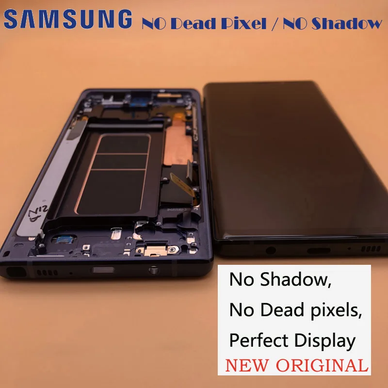 ЖК дисплей с рамкой для SAMSUNG Galaxy Note 9/Note 9/N960F/N9600/N960DS сенсорный экран дигитайзером в