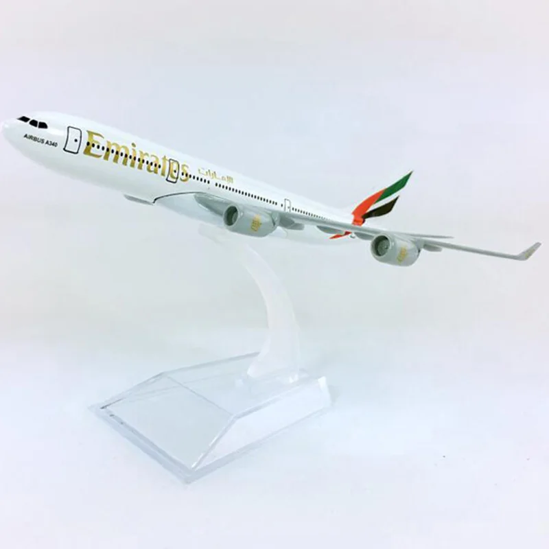 16 см 1:400 Airbus A340-300 ОАЭ авиакомпания модель самолета W базовый сплав Самолет Авиакомпания Самолет коллекционный дисплей