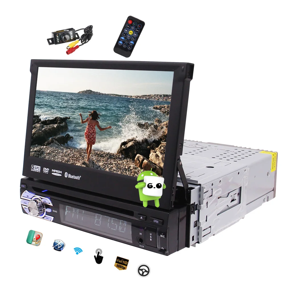 2017 Новый Android 6 0 В-тире Автомобильный DVD стерео GPS Авторадио Навигация радио