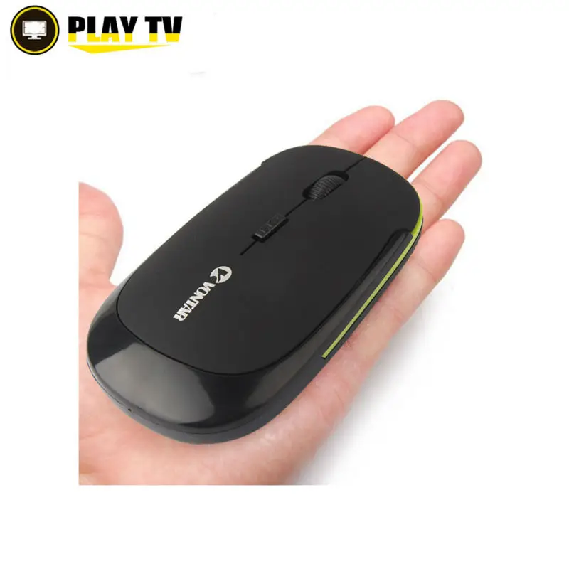 Vontar Профессиональный 2.4 г ультра тонкий USB оптическая беспроводная Мышь приемник