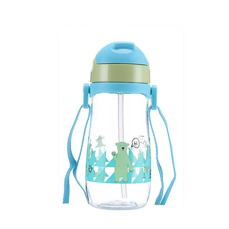 Kawaii Мультфильм Дети Школьная бутылка для воды розовый милый корейский Медведь