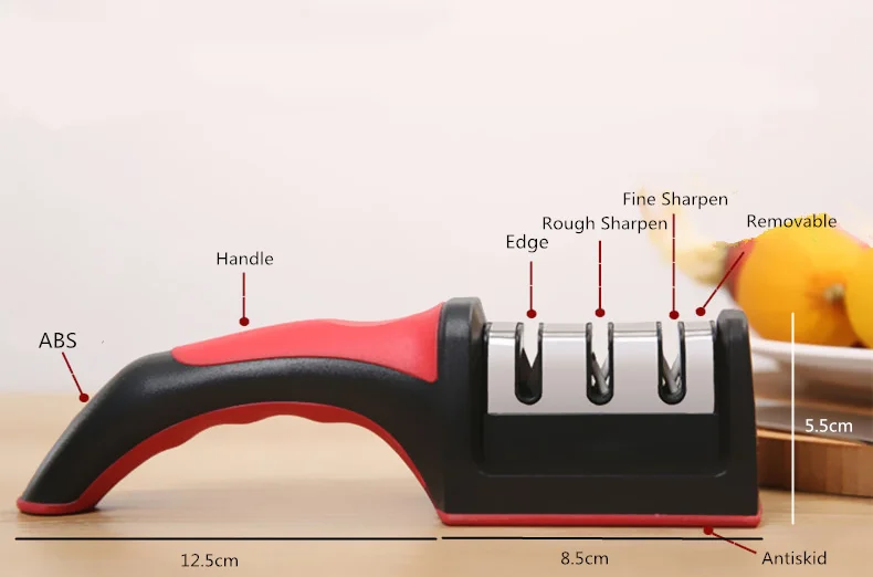 1 шт. профессиональная твердосплавная Керамическая точилка камень 3 уровня