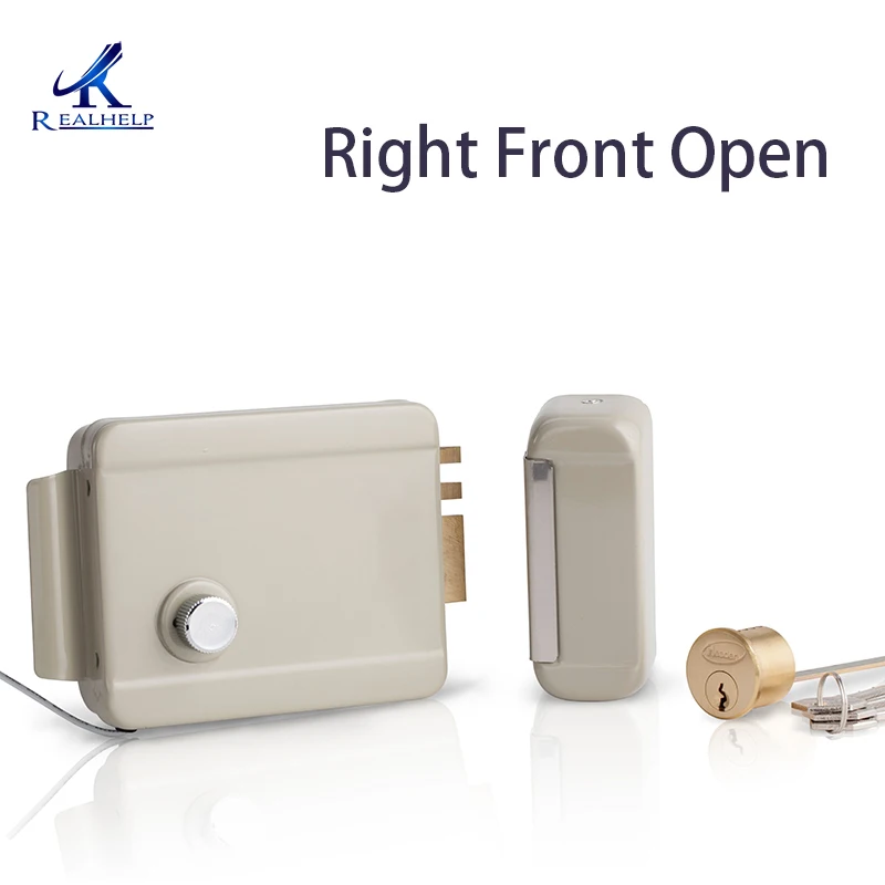 Right Front Open Левый и правый открытый замок, Электрический дверной замок, привод двигателя, замок для видеодомофона, система контроля доступа, подходит для всех дверей - Цвет: Right Front Open