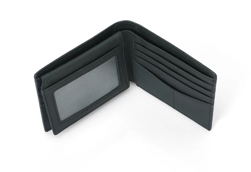 BONAMIE углеродного волокна Мини Тонкий RFID сумочки из натуральной кожи, черного цвета кредитной держатель для карт Бизнес держатель для карт для Для мужчин простой кошелек