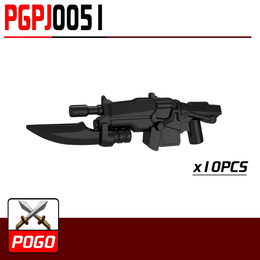 PG0051 10 шт. штыковый пистолет оружие мировой войны спецназ для Минифигурки фигурки