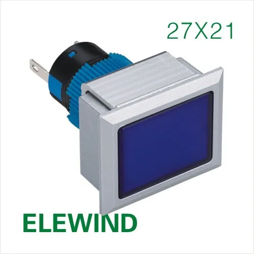 ELEWIND 22 мм прямоугольная сигнальная лампа (PB223WJ D/B/12V/IP65)|signal lamp|lamp lamplamp 12v |