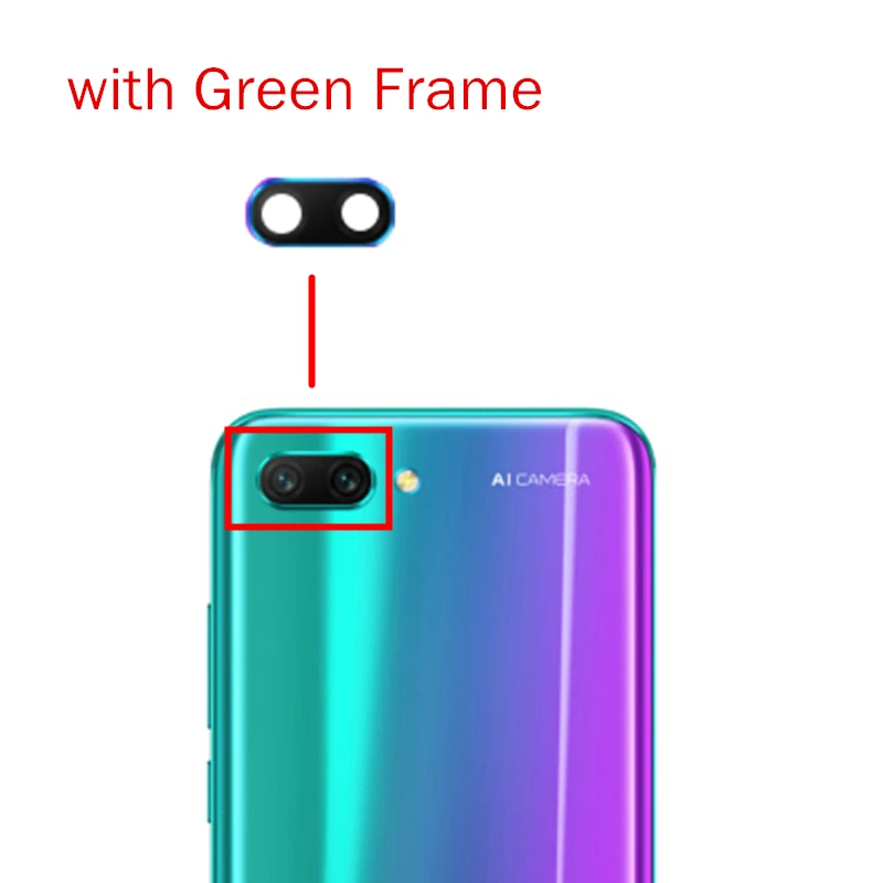 Для задней камеры huawei Honor 10 стеклянная рамка объектива основная задняя камера Объектив с рамкой для huawei Honor 10 Запасные части
